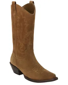 Matisse Women's Gaucho Suede Western Boot Snip Toe - Gaucho-Brn