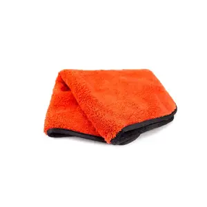 Streamline Black/Red Double-Sided Microfiber Drying Towel