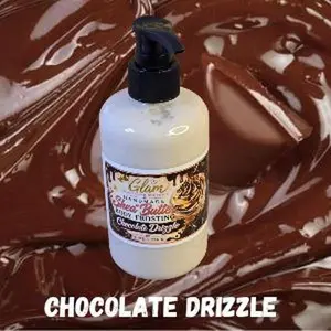 Chocolate Drizzle Whipped Shea Butter Moisturizer 8 oz - Hydrating Body Lotion with All Natural Ingredients, Gentle and Lightweight for Comfort
