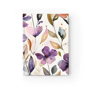 Floral Watercolor Journal - Personal Diary, Gift for Her, Art Sketchbook, Poetry Notebook, Gardening Journal
