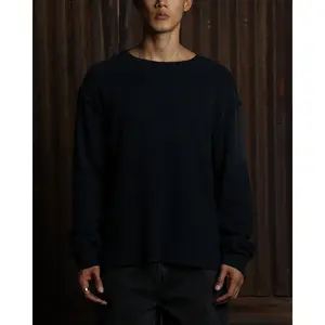 American Thrift Long Sleeve Thermal T-Shirt Washed Black