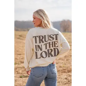 Cream Trust In The Lord Sweatshirt