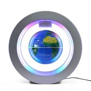 Magnetic Levitation O-Shaped 4inch Globe Display Stand Novelty Creative Gift Office Practical Ornament Birthday Present