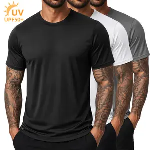3 Pack UPF 50+ Sun Protection Women and Men's Short Sleeve T-Shirt Quick Dry Rash Guard Shirt Athletic Running Swim Top Tee Performance Water Shirts Hiking Activewear Outdoor Breathable T-shirt for Athletic Fishing Swimming Fathers day gift #Summervibes