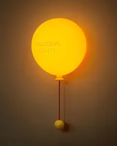 Balloon Theme Rechargeable Silicone Night Light with Timer - Soft Silicone Wall Lamp, 1 Pc for Nursery, Bedroom Decor (Home & Festive Decor Supplies)