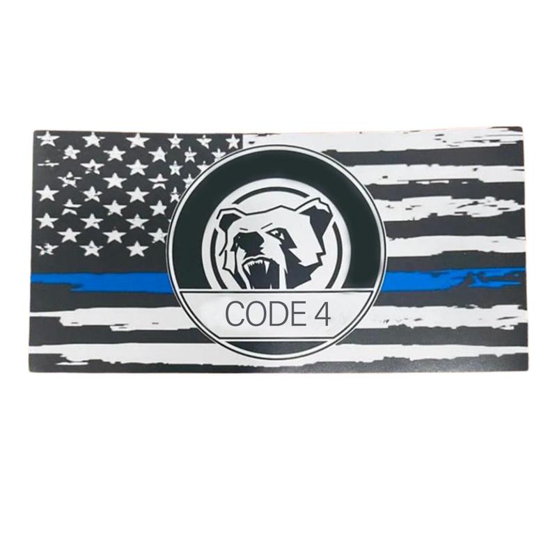 5PC Blue Thin Line American Flag Stickers | Patriotic Themed Vinyl Decals for Cars, Laptops, Windows | Waterproof, UV Resistant | Truck Accessories, Veteran Gifts, Independence Day Decorations