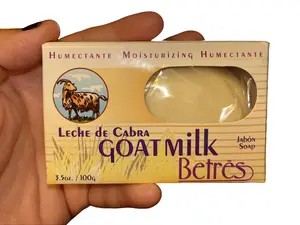 Goat Milk Soap Bar Leche de Cabra Jabon - Acne Control Natural Exfoliant Gentle Formula for Skin Health