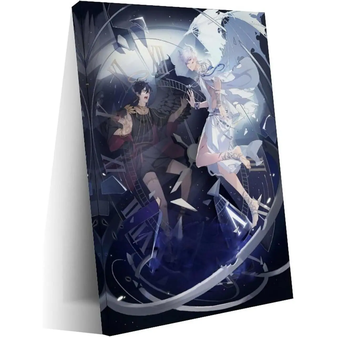 Chinese Animation Link Click Cover Poster Canvas Art Wall Print, 3-Piece Frame-Style Artwork, 24x36in (60x90cm) Home Decor Photo for Bedroom & Living Room Office Room Decor