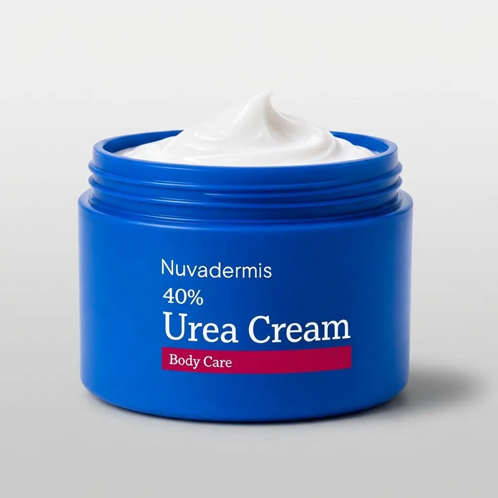 Nuvadermis 40% Urea Cream with Salicylic Acid | Intensive Moisturizer for Dry, Rough Skin, Cracked Heels, Feet & Calluses
