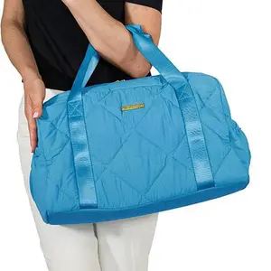 Joy Mangano Joy Collection Quilted Duffle & Belt Bag Set w/Antimicrobial Lining