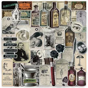 108 PCS Potion Labels Stickers – Dark Aesthetic Wicca & Apothecary Stickers for Journaling, Scrapbooking, DIY Crafts & Bullet Journals,TikTokShopJumpstartSale