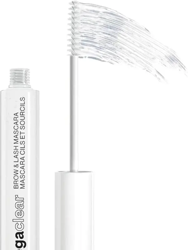 Clear Brow & Lash Mascara, Dual-Sided Brushable Clear Gel For Groomed Brows & Eyelashes, Long-Wear Conditioning Formula, Vegan & Cruelty-Free Flawless