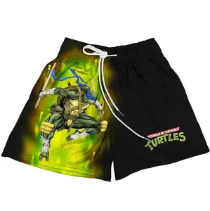 Teenage Mutant Ninja Turtles Leonardo Shorts Men's Basketball Shorts Workout Sport Knee Pants with Pockets Athletic Sweat Walking Summer Shorts