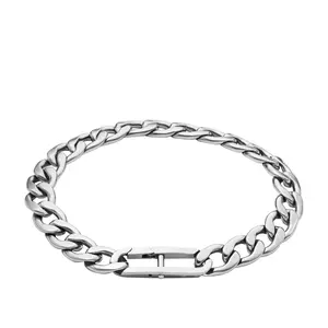 Fossil Men's Heritage D-Link Stainless Steel Chain Bracelet