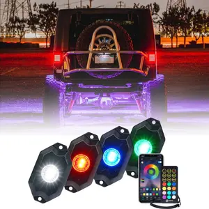 RGBW  LED  Rock Lights 4 Pack.