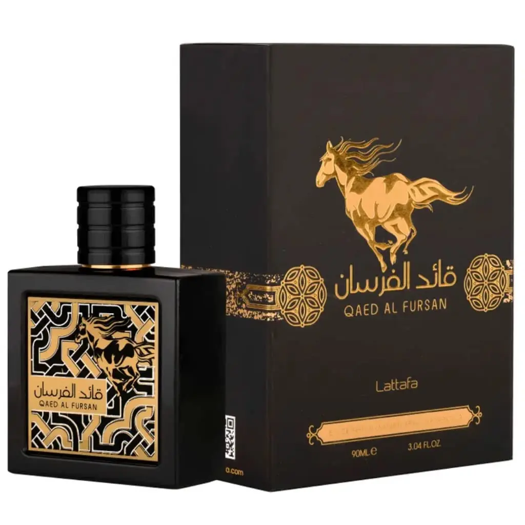 Lattafa Qaed Al Fursan Eau de Parfum Spray, 3.4 Ounce Aromatic Fruity Woody Amber Unisex Fragrance Lattafa Qaed Al Fursan Eau de Parfum Spray, 3.4 Ounce Aromatic Fruity Woody Amber Unisex Fragrance