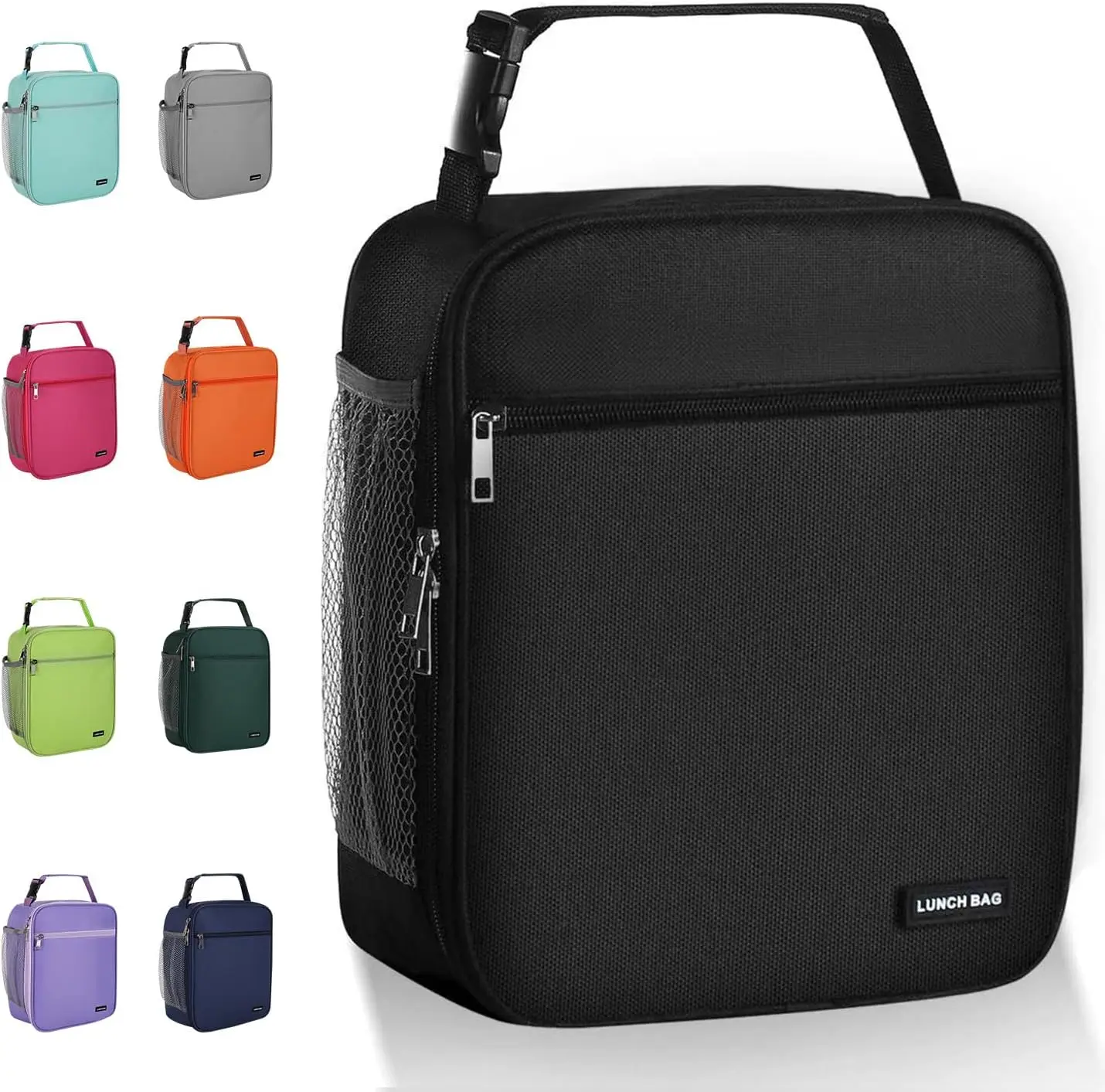 Lunch box Lunch bag for men women Insulated Lunchbox Lunch bags for Work Picnic Travel Black