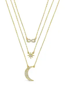 CZ Celestial Infinity Necklace