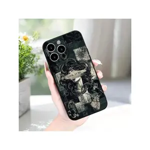 Medusa Gothic Art Pattern TPU Phone Case, Shockproof Phone Protective Cover With Lens Protector, Phone Accessory Compatible With IPhone 11 12 13 14 15 Pro Max