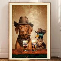 Vizsla with Coors Banquet