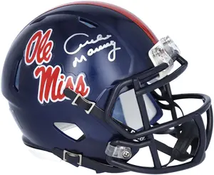 Archie Manning Ole Miss Rebels Autographed Navy Riddell Speed Mini Helmet - Fanatics Authentic Certified