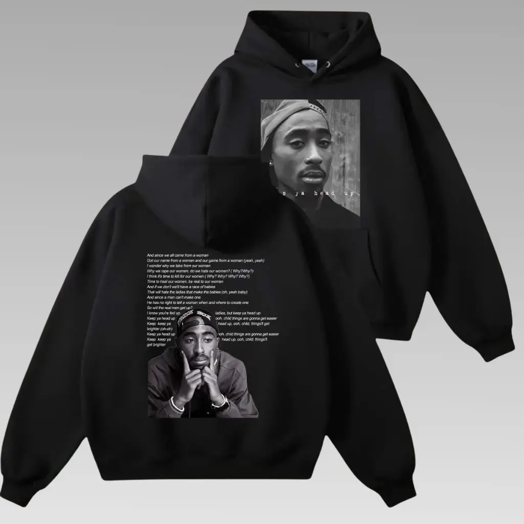 Vintage Tupac Lyric Hoodie, Tupac Shakur Shirt, 2Pac Shirt, 90s Merch, Rapper Shirt, Hip Hop 90s Legends Shirt, Rapper Merch