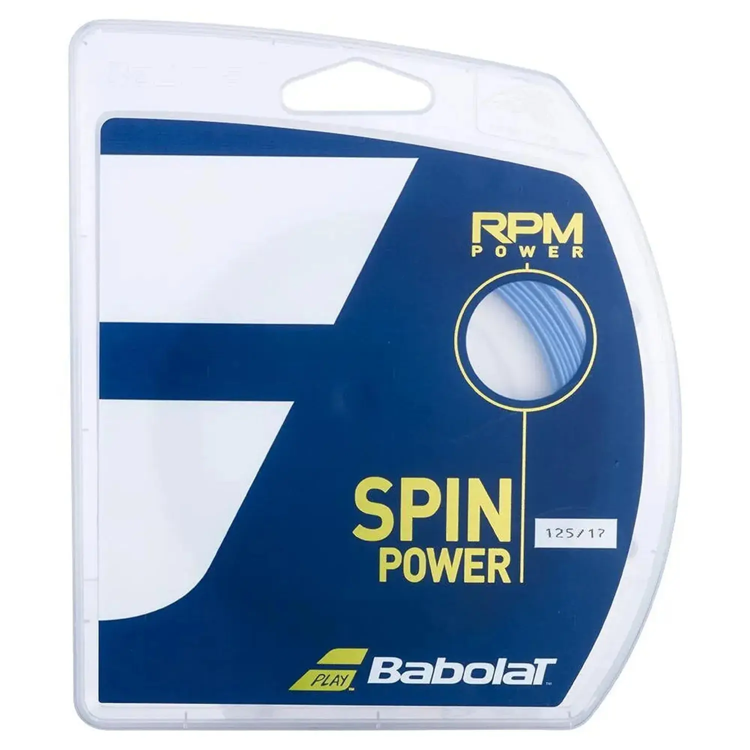 Co-Polyester Round Tennis String for Tennis Racket - Tour-Tested Monofilament, Crisp Unique Feel, Spin Power, Control - Multiple Gauges (16G/1.30mm, 17G/1.25mm) - 40 ft Blue Set Used by Dominic Thiem