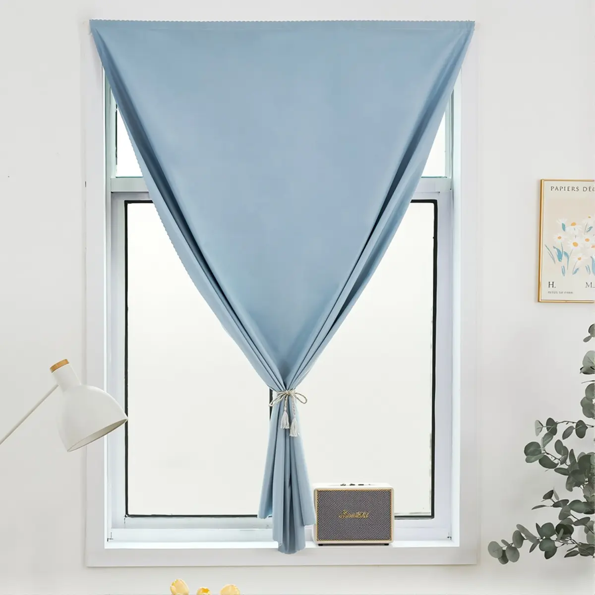 Self-Adhesive Full Blackout Curtain Fabric, Blackout Cloth, Blackout Window Cover, Bedroom/living Room/balcony Use, Floor-To-Ceiling Curtains, Easy Installation, Privacy Protection
