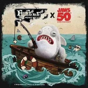 【NEW】Fuggler x JAWS 50th Anniversary Edition Funny Ugly Monster Collectible Toy for Shark Fans