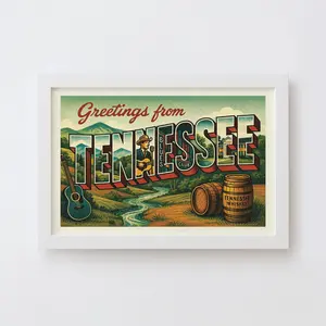 Tennessee Postcard Art Print