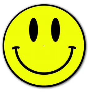 Smiley Face #3 Vinyl Memorabilia 7" inch Slip Mat Portablism Turntable Slipmat DJ Platter Pad