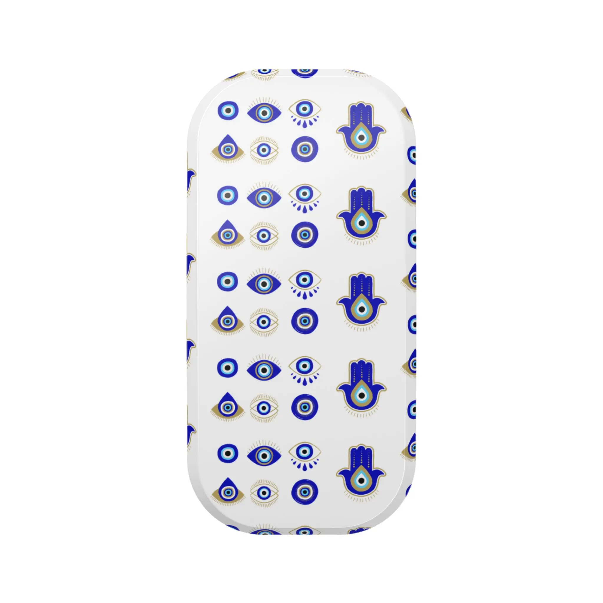 Evil Eye Hamsa Pattern Clickit Phone Stand | Blue Protective Motif