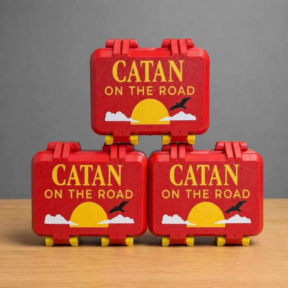 Catan On The Road Travel Case Organizer Portable Board Game Storage Box Gift
