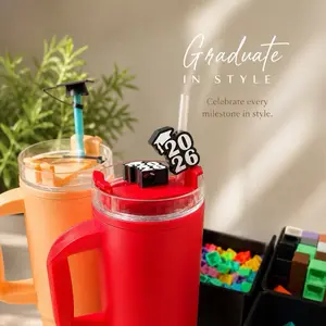 Graduation Straw Topper Party Favors