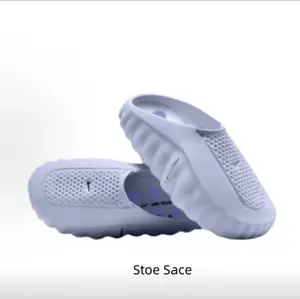 Light purple Breathable Perforated Clog Slides, Cushioning Capsule Massage Sole with Streamlined Sculpted Silhouette Design