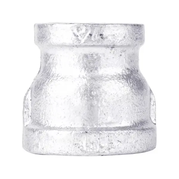 Upgrade your plumbing system with the STZ Industries 1 in. FIP x 3/4 in. FIP Galvanized Malleable Iron Reducing Coupling, built for strength and reliability.