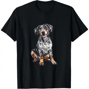 100% Cotton Catahoula Leopard Dog Dog Breed Graphic T-Shirt