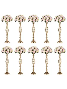 2/10 Pcs 23.2in High Versatile Metal Flower Arrangement, Candle Holder Stand Set For Wedding Party Dinner Centerpiece Event Restaurant Hotel Decoration，Halloween and Christmas decorations