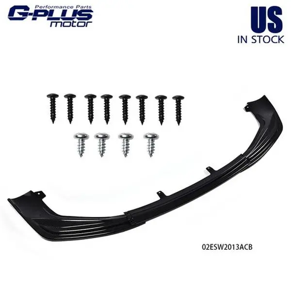MOTOR GPLUS Fit For 2014-16 Lexus IS250 IS350 F-Sport Front Bumper Lip Spoiler Carbon Look, Car Accessories