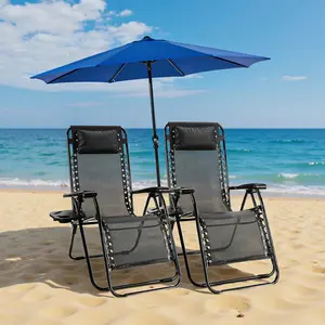 Portable Lounge Chair with cup holder (set or single)