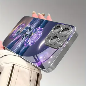 Cool Purple Beach Rose Pattern Phone Case Compatible with iPhone 16 Pro Max/16 Plus/16 Pro/16/15 Pro Max/15 Plus/15 Pro/15/14 Pro Max/14 Plus/14 Pro/14/13 Pro Max/13 Pro/13/12 Pro Max/12 Pro/12/11 Pro Max/11 Pro/11/XS Max/XR/X/7 Plus/7 High-Definition Gla