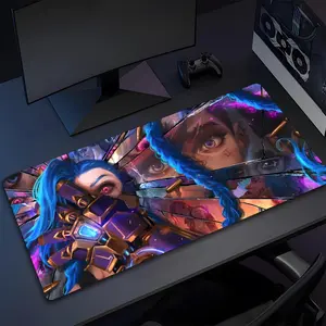 Arcane League of Legends Jinx Mouse Pad High Quality Natural Rubber Mouse Pad The Most Professional Washable Laptop Mouse Pad