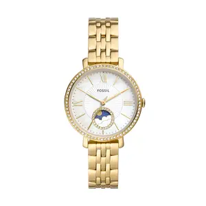 Fossil Women's Jacqueline Sun Moon Multifunction, Gold-Tone Stainless Steel Watch