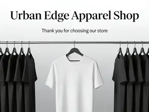 Urban Edge Apparel Shop - Thank You for Your Order High-Quality Products Thoughtful Service Small Shop Support