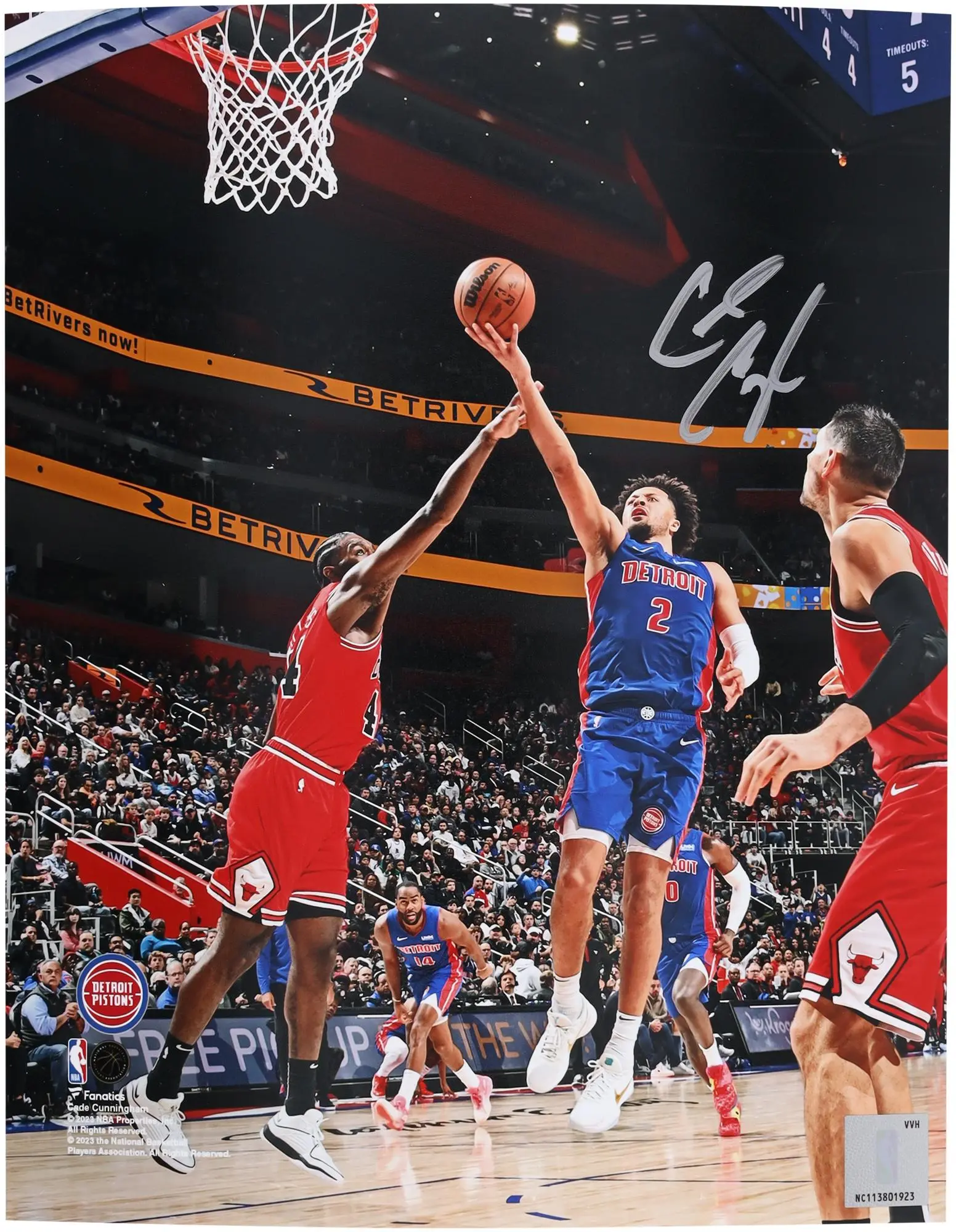 Cade Cunningham Detroit Pistons Autographed 8" x 10" From Start of Season Photograph - Fanatics Authentic Certified