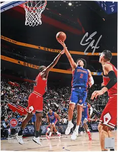 Cade Cunningham Detroit Pistons Autographed 8" x 10" From Start of Season Photograph - Fanatics Authentic Certified