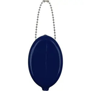 Oval Squeeze Coin Holders - Coin Purse for Women Colorful with Chain for Men Women Shopping Traveling Popular Color (Dark Blue)