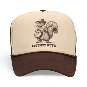 Lets Get Nuts USA Made 5 Panel Mid Profile Trucker Hat
