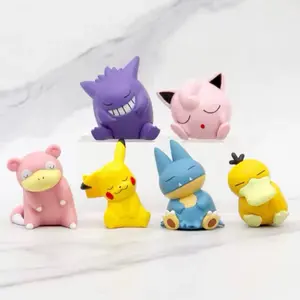 Sleeping Pokemon Figure (6 Piece Set)