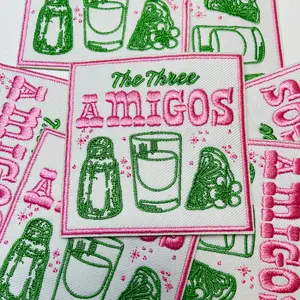 3" The Three Amigos  -  Embroidered Hat Patch